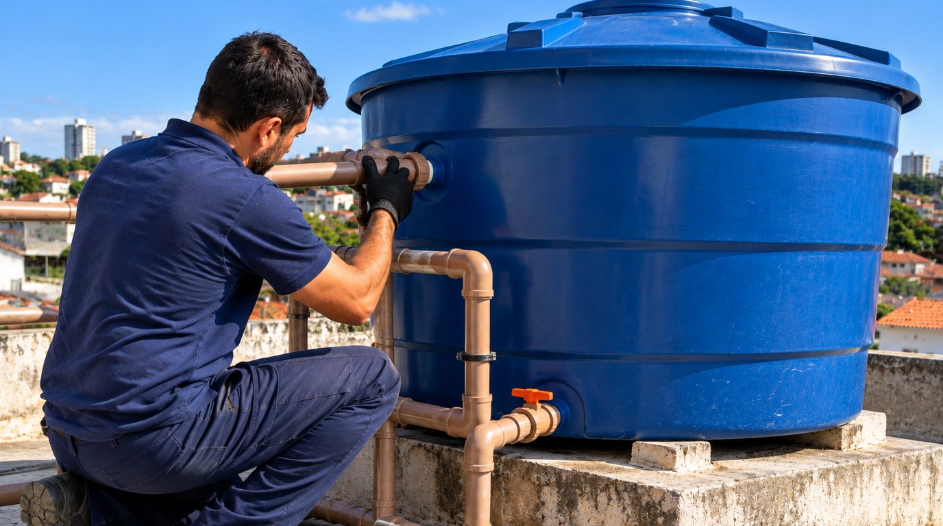 Instalação e Limpeza de Caixa d'Água em Recife‑PE